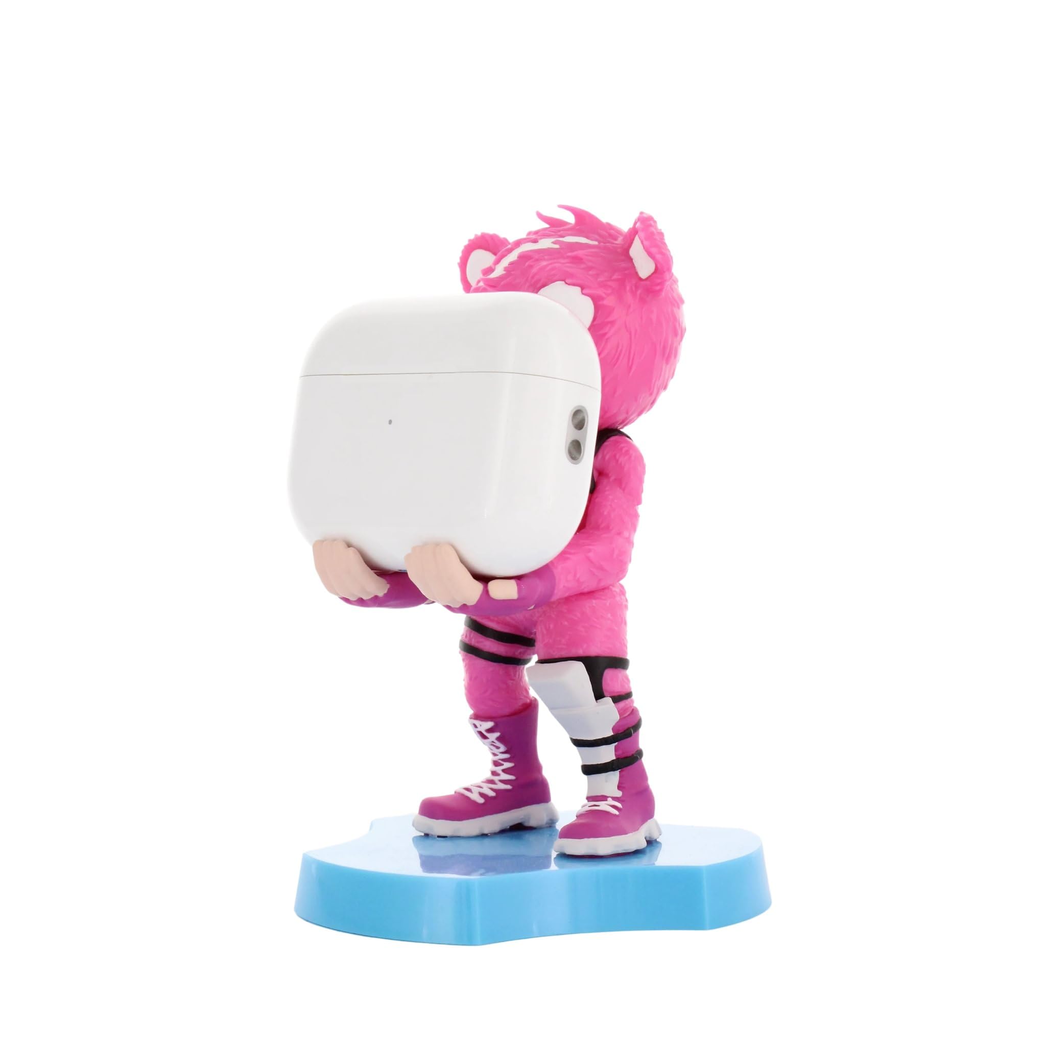 Cableguys Minis Fortnite Cuddle Team Leader Soporte Movil y Auriculares In Ear - Soporte movil Mesa para Auriculares y Dispositivos pequeños, Porta telefono Escritorio, Accesorios Gaming