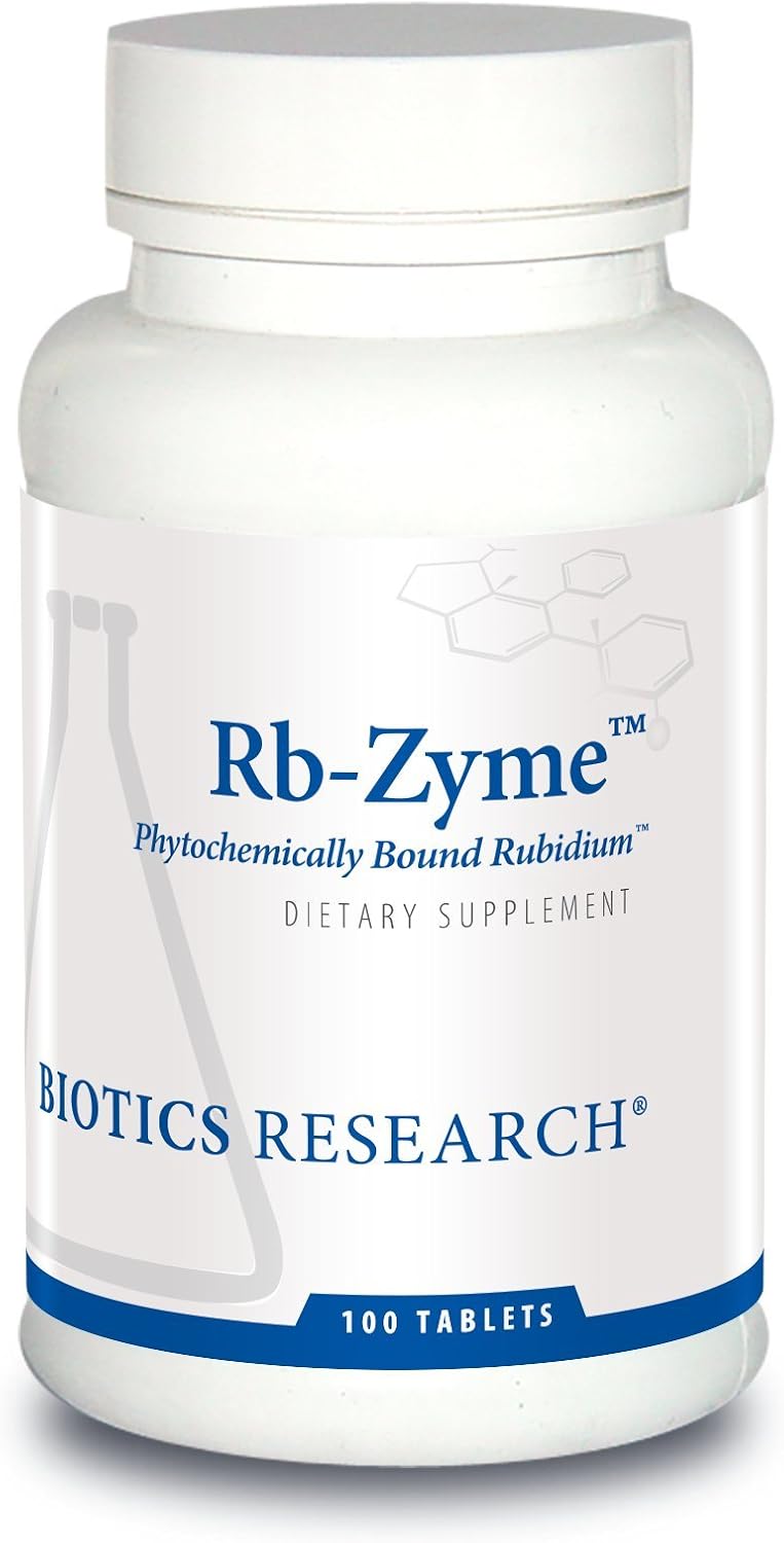Biotics Research Rb Zyme Whole Food Rubidium Source, Ultra Trace Mineral, Glandular Health, 100 Tablets