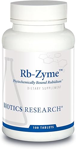 Biotics Research rb-zymetmtoda la comida Rubidium fuente ultra-trace Mineral glandular salud 100comprimidos