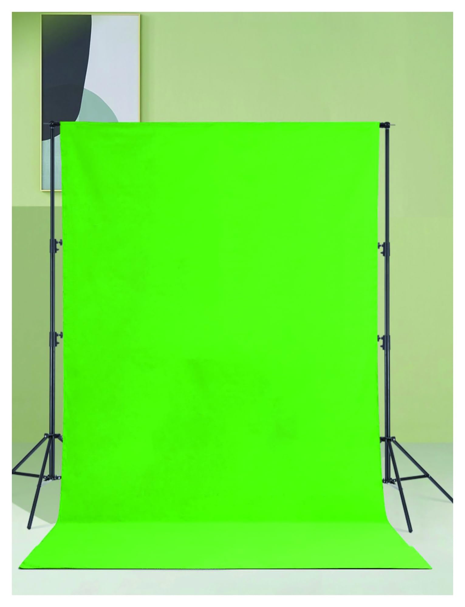 Sfondo fotografico professionale con panno verde, confezione da 2 per studio e produzione video