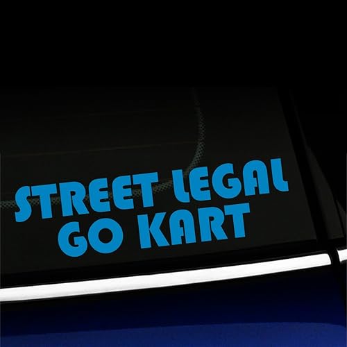 Miniatura 5 de Street Legal Go Kart - Calcomanía de vinilo para Mini Cooper, color a elegir - gris