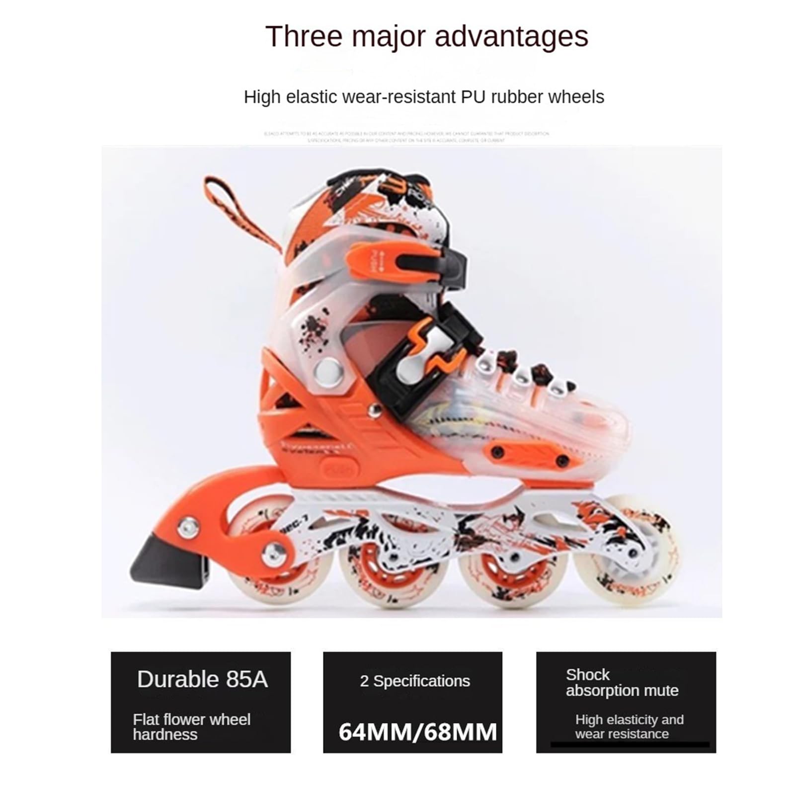 Genérico Ruedas para Patines En Línea 85A de 64 mm 68 mm Y 70 mm con Rodamientos Ruedas de Repuesto En Línea para Un Andar Suave Y Rápido para Adolescentes (Rosa 68 mm)