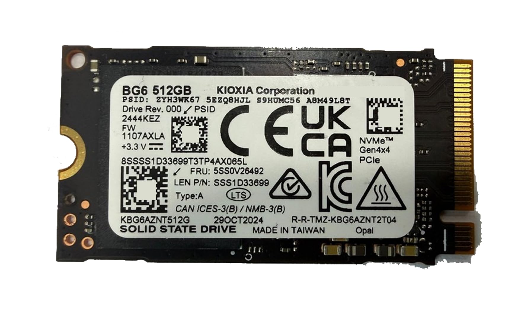 Amazon.com: ist computers_Kioxia BG6 512GB M.2 2242 PCIe Gen4x4