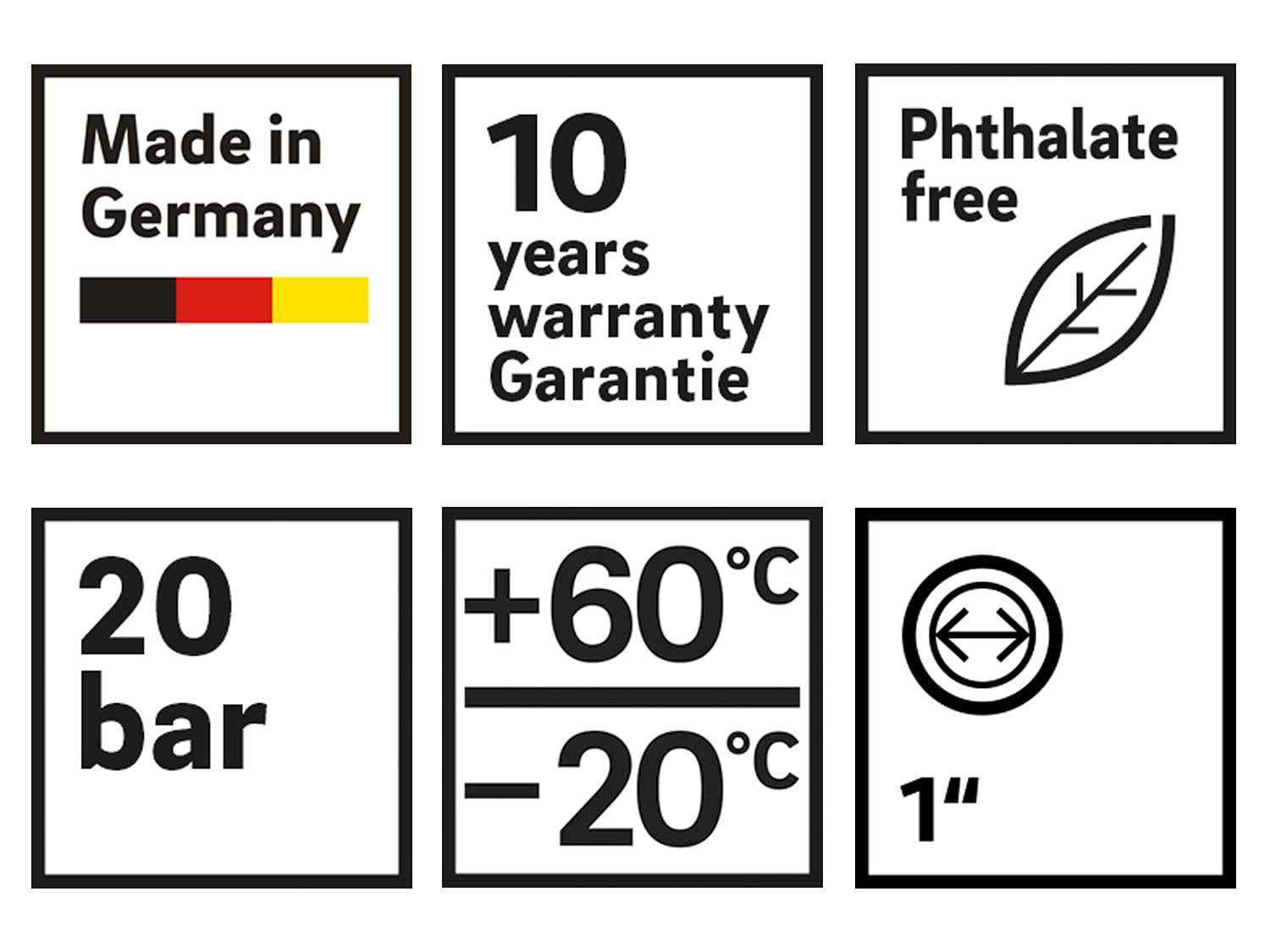 REHAU Tubo da giardino PRO LINE 1 pollice 50 m: materiali ecologici, privi di sostanze nocive, buona maneggevolezza