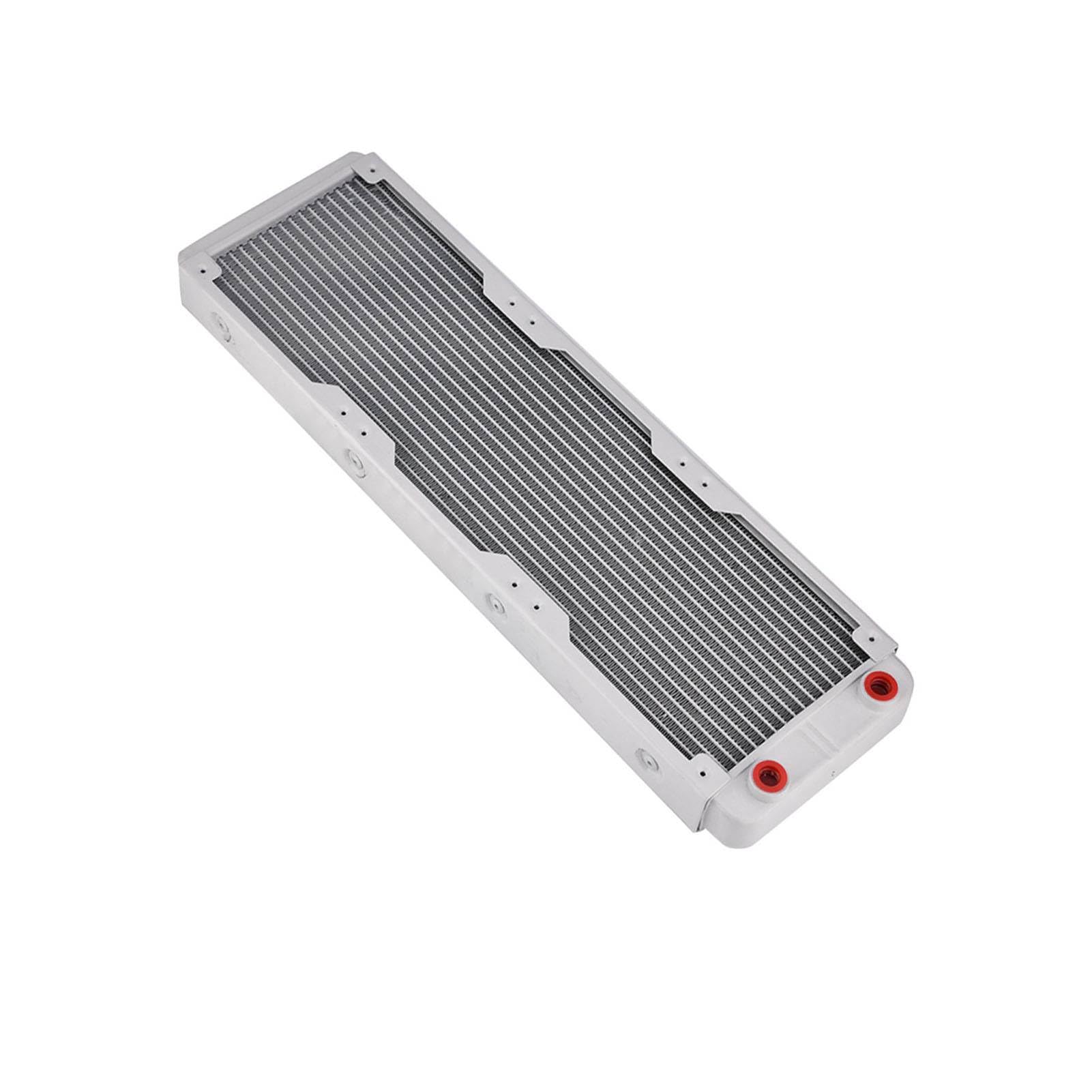 Dissipatore di Calore in Alluminio Ad Alte Prestazioni per Raffreddamento Ad Acqua di Computer e Apparecchiature Bellezza, Durevole e Silenzioso, Bianco (360 mm)