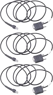 KVSERT 3X LS2208 RS232 Serial Cable CBA-R01-S07PAR for Barcode Scanner LS2208 6.5 Feet