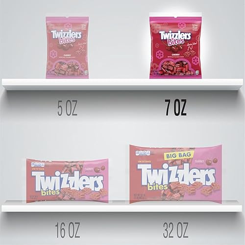 Miniatura 3 de TWIZZLERS Bites, caramelo de regaliz con sabor a cereza (paquete de 2)