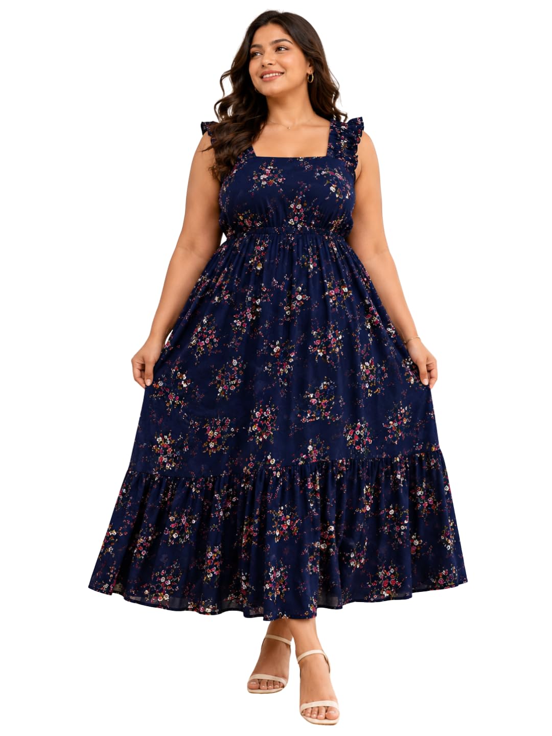Women's Floral Print Dress-picture-49