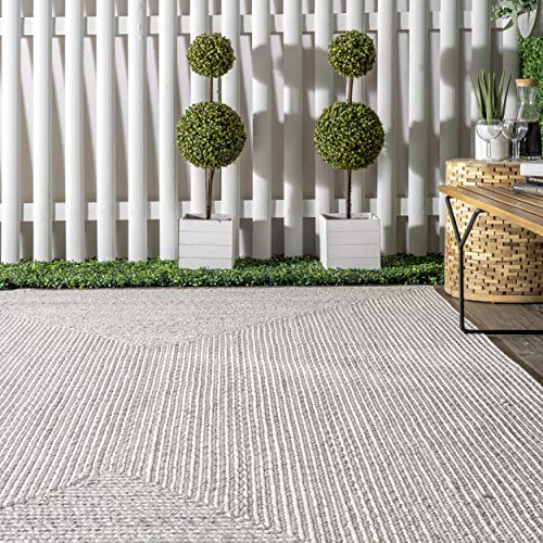 Nuloom Wynn Braided Indoor/Outdoor Area Rug, 12' X 15', Ivory #TOP6