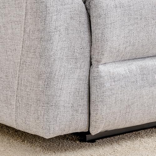Image of Home Centre | Artise Fabric 3+1+1 Seater Recliner Set | Recliner Sofa for Living Room | Solid Wood | Grey | 1 Year Warranty