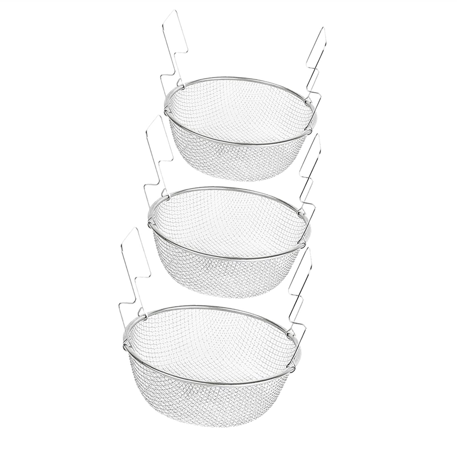 Escurridores Cesta de drenaje Fritas Fritas Cocina Cesta Cesta de Acero Inoxidable Colador de alimentos Redondo Mesh Sifter Utensilios de cocina Cocina Colador Cesta de Drenaje ( Size : 23cm )