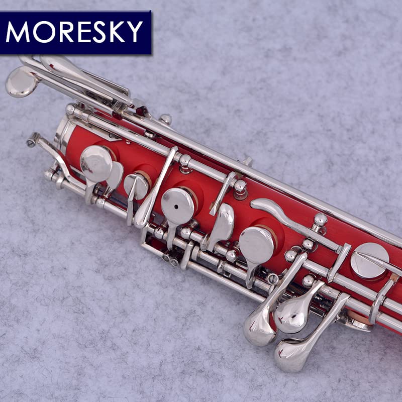 【新品未使用】調整済み　MORESKY オーボエ Amazon | MORESKY プロフェッショナル Cキー オーボエ レッド