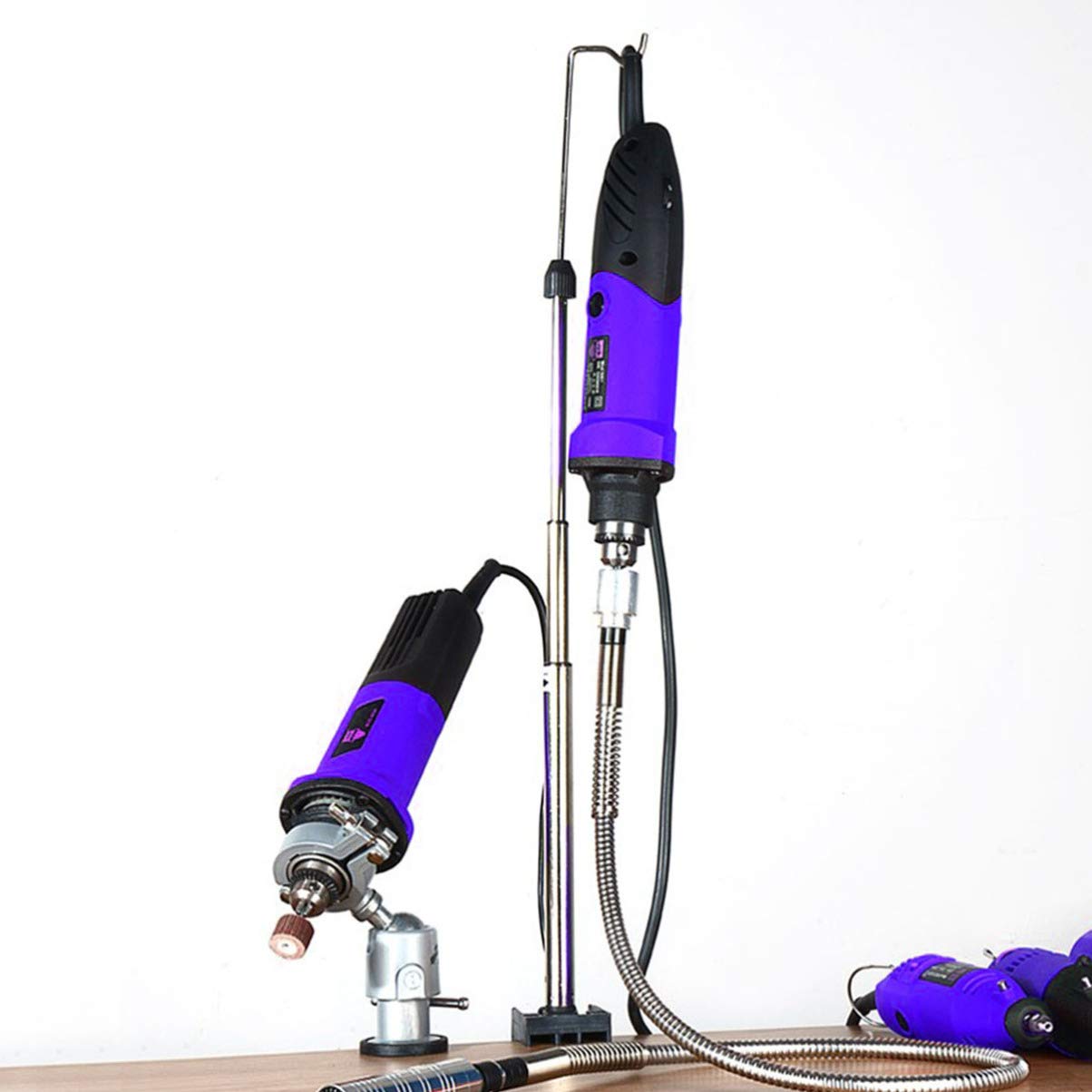 DOITOOL Electric Grinder Stand Telescopic Support for Electric Grinding Chuck 360° Rotation Height 25-67cm Tabletop Stand
