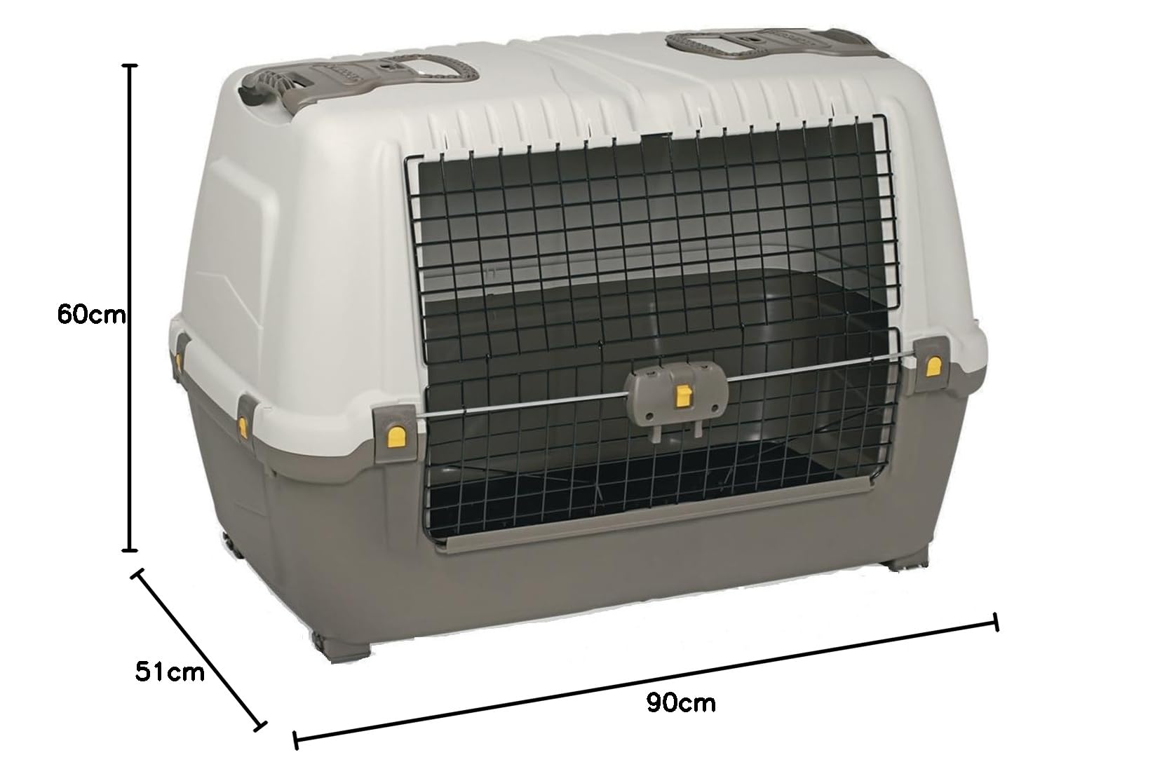 MPS TRASPORTINO per Cane SKUDO 90 Trasporto Auto OMOLOGATO 90x51x60(h) cm