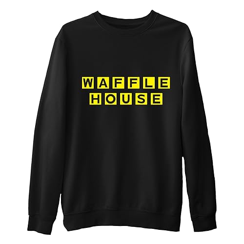 Funny Mens Waffle House Logo Inspired Sweatshirt Hoodie Sweater, Gift Sweatshirt, Trend Sweatshirt, Gift For Her, Gift Hoodie