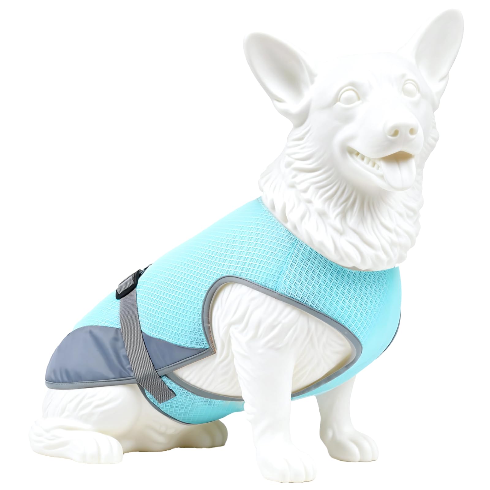 Ropa de verano para perros que evita el golpe de calor con un chaleco fresco y transpirable