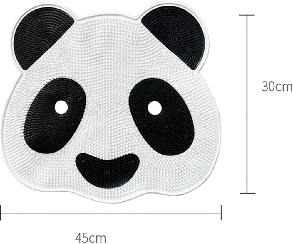 Tapis de bain Panda brosse pieds et dos avec ventouses pour douche