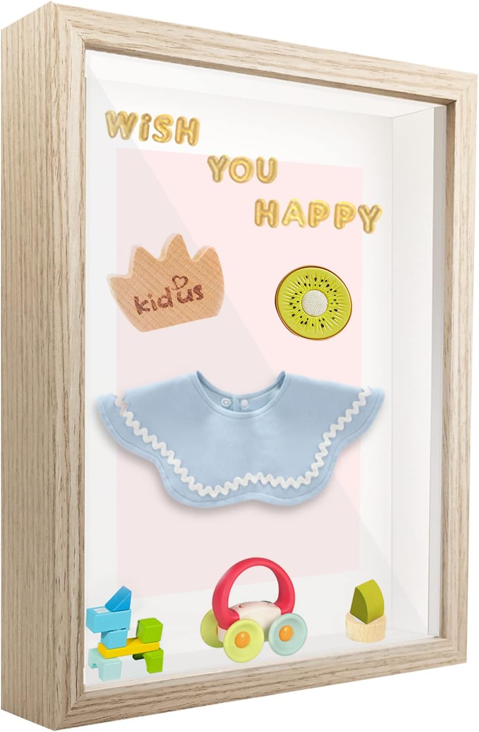 3D Shadow Box 8x10 Picture Frame Wooden Deep Box Display Personalised Photo Frames Gifts for Crafts, Anniversary, Wedding, Graduation