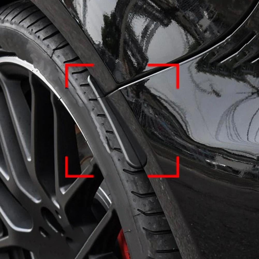 2 Pezzi Paraurti Posteriore Parafanghi Paraspruzzi Passaruota Labbra Sopracciglia Per BENZ C117 CLA45 CLA180 CLA200 CLA250 AMG 2013-2019(Black)
