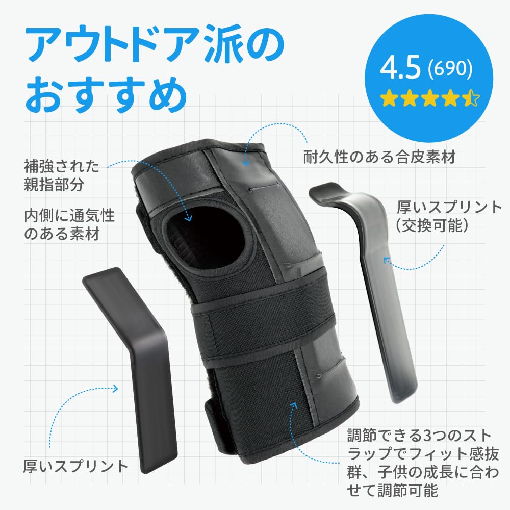 elos スケートボード 手首用プロテクター セット elos スケートボード 手首用プロテクター セット
