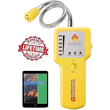Gas Leak Detector, TopTes PT199 Natural Gas Detector with Audible