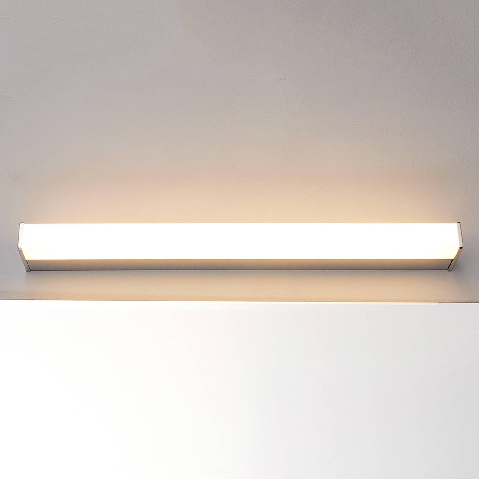 Lindby LED Wandleuchte, Wandlampe Bad Philippa (spritzwassergeschützt (Modern) in Chrom aus Metall (1 flammig) - Wandleuchten Spiegelleuchte Badezimmer Wandbeleuchtung Badezimmerleuchte