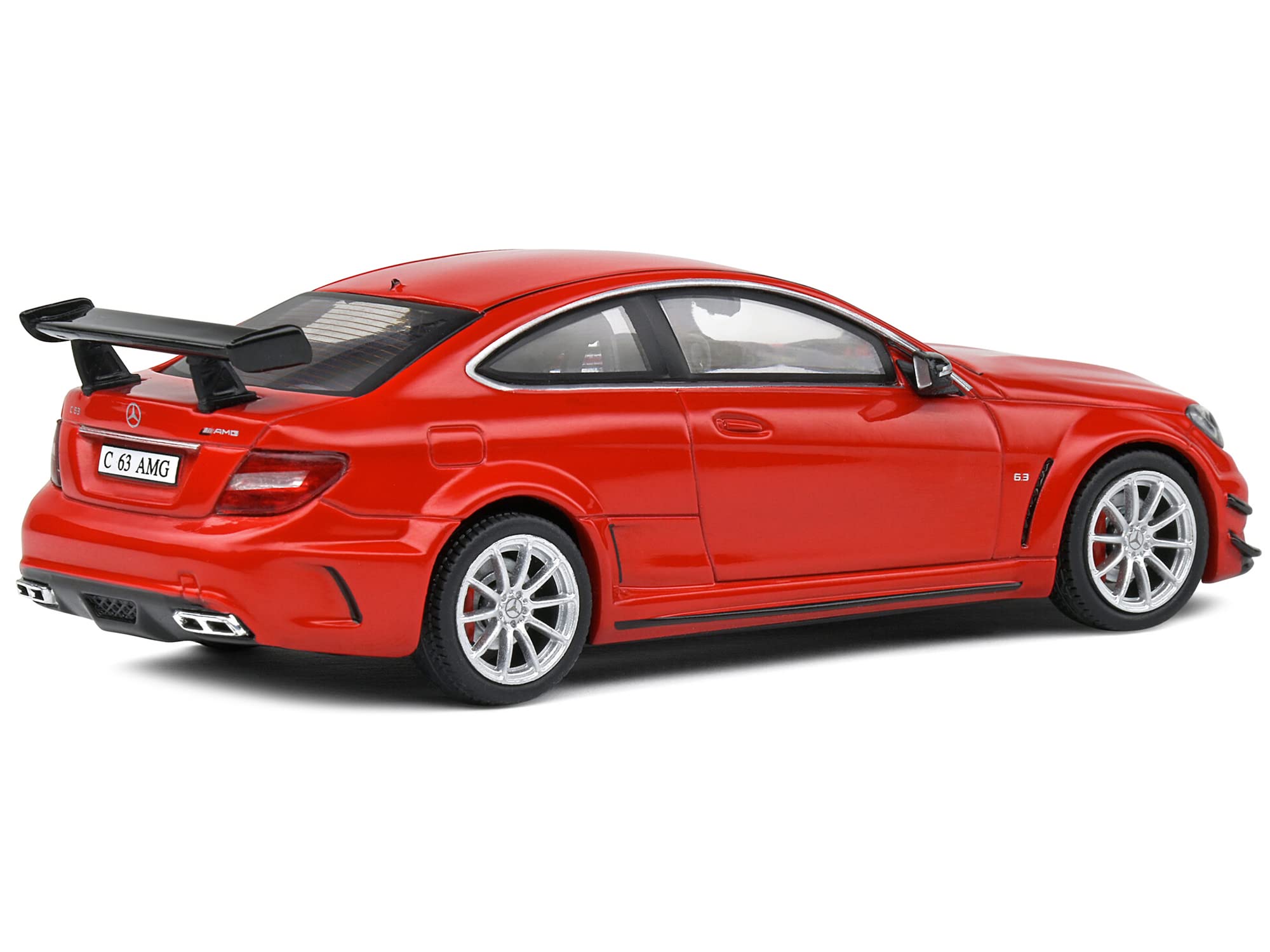 Amazon.com: 2012 MB C63 AMG Black Series Fire Opal Red 1/43