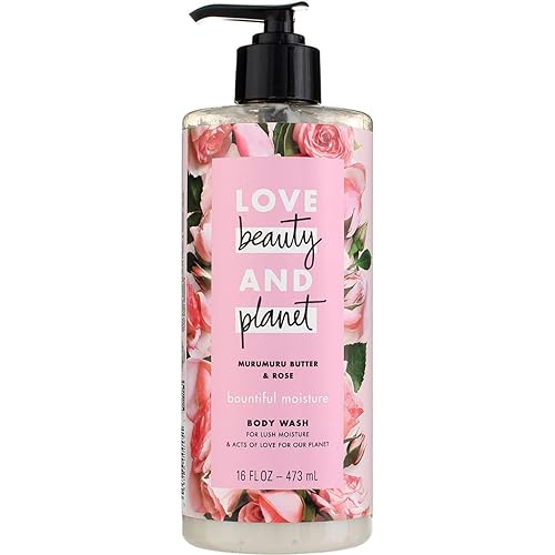 Love Beauty And Planet, Bountiful Moisture - Jabón corporal para limpiar la piel, hidratar la piel, mantequilla de Murumuru, sin silicona, sin
