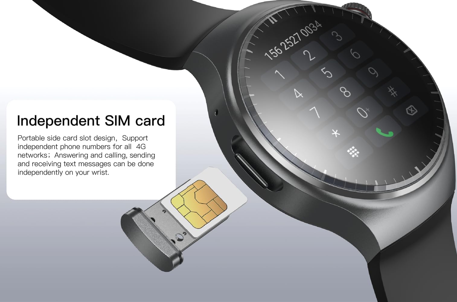 Zephyrion Sartwatch 4G Android con telefono GPS, navigazione in tepo