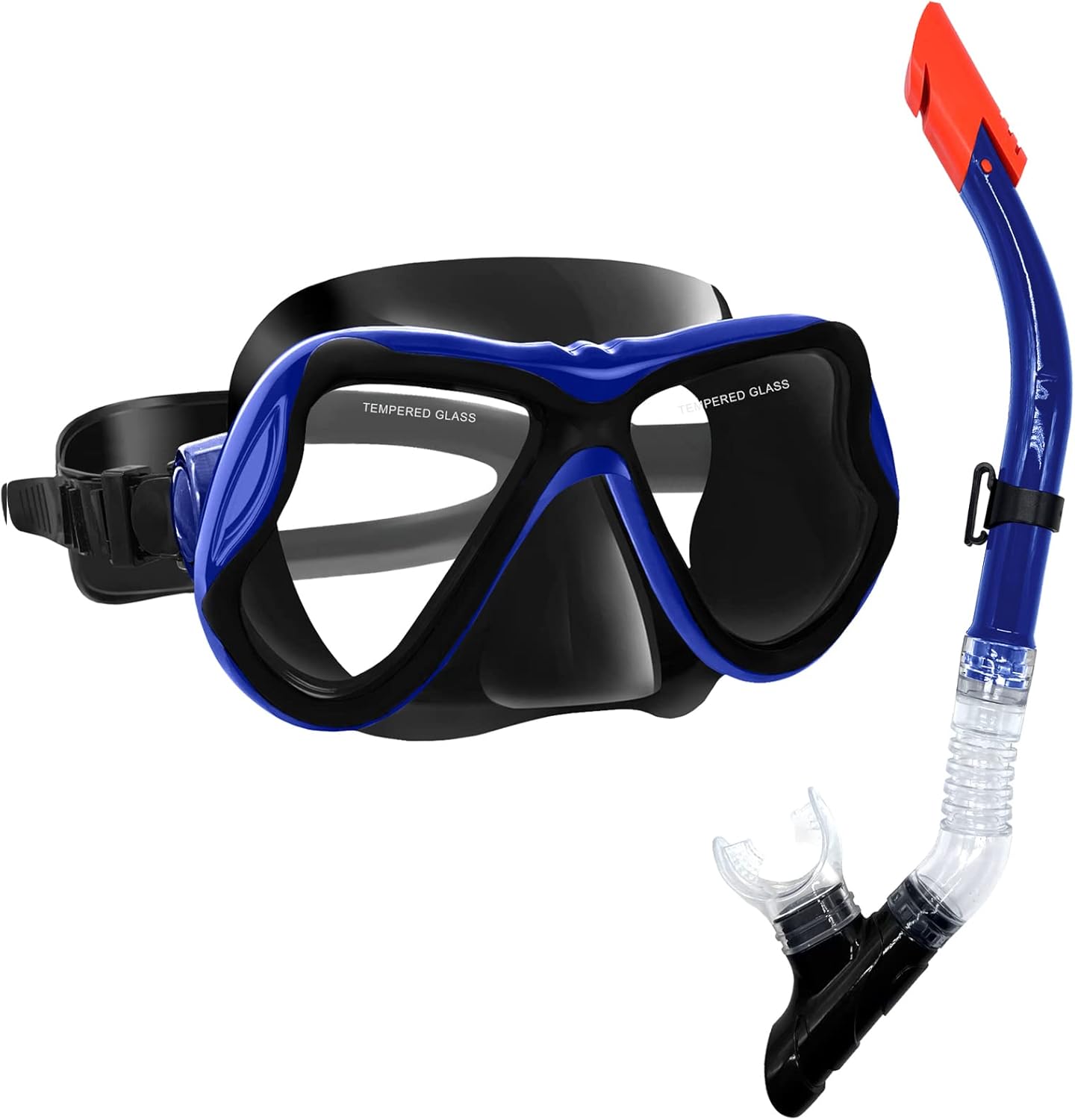 Snorkel Set, Snorkel Dry Top Snorkeling Gear with Carrying Bag for