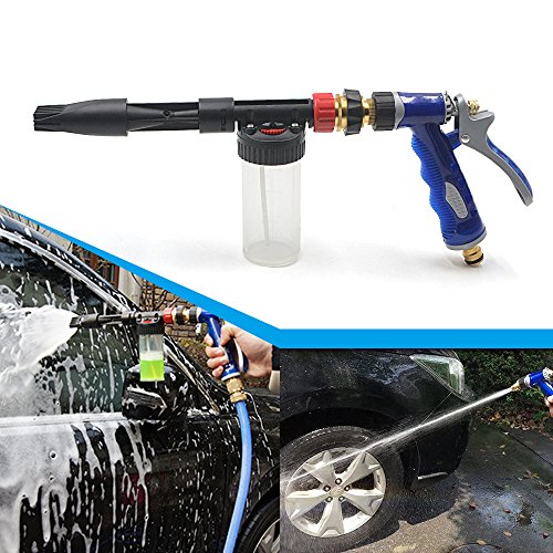 MALAYAS Snow Foam Gun Sprayer, Adjustable Car Cleaning Lance, Universal Garden Hose Foam Sprayer for Car Washing & Home Garden Watering