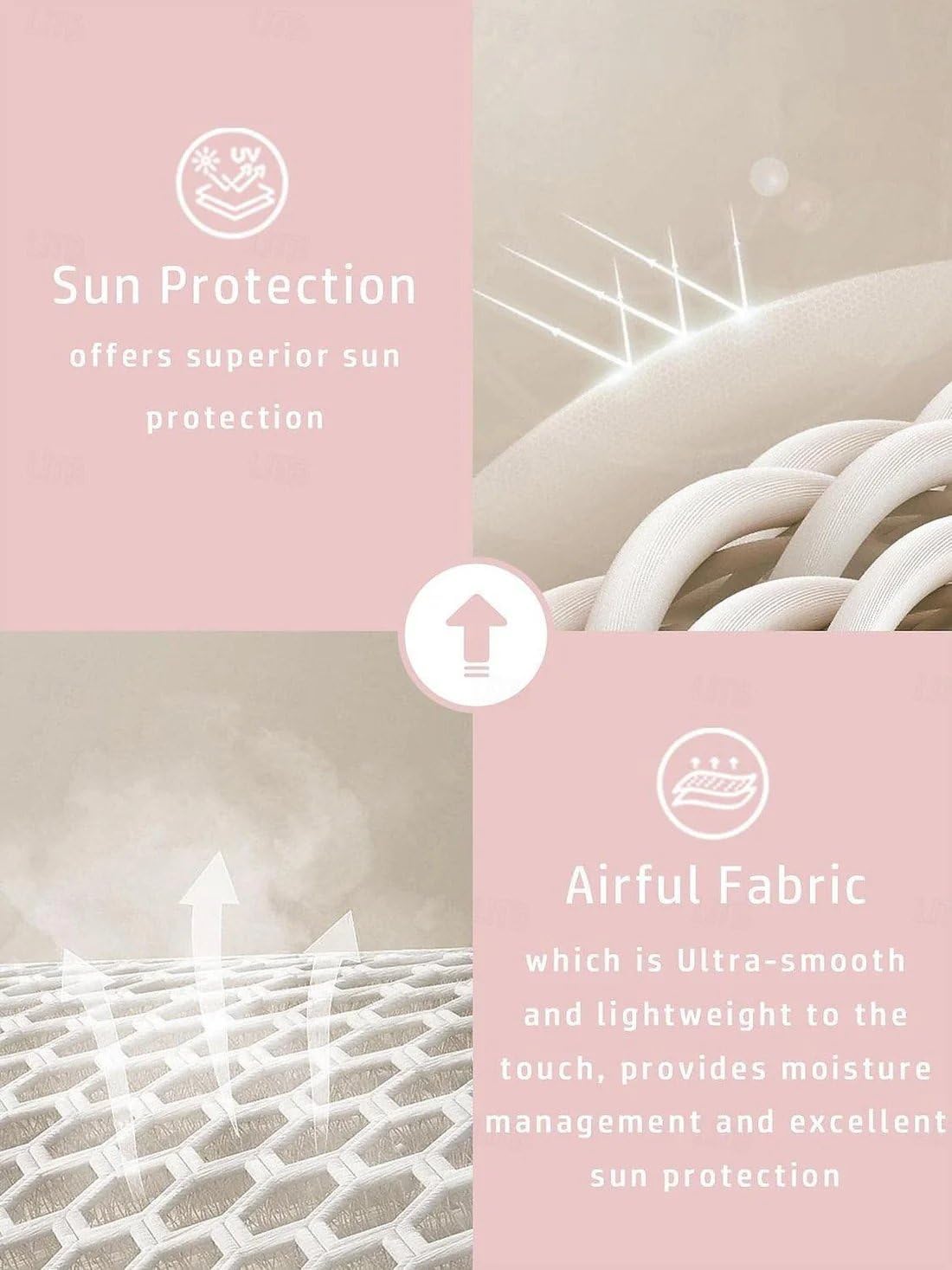 ACEGOLFS Womens Golf Polo Shirts Long Sleeve Quarter Zip Pullover Shirt for Women Quick Dry Printed Athletic Workout Tops - Image 7