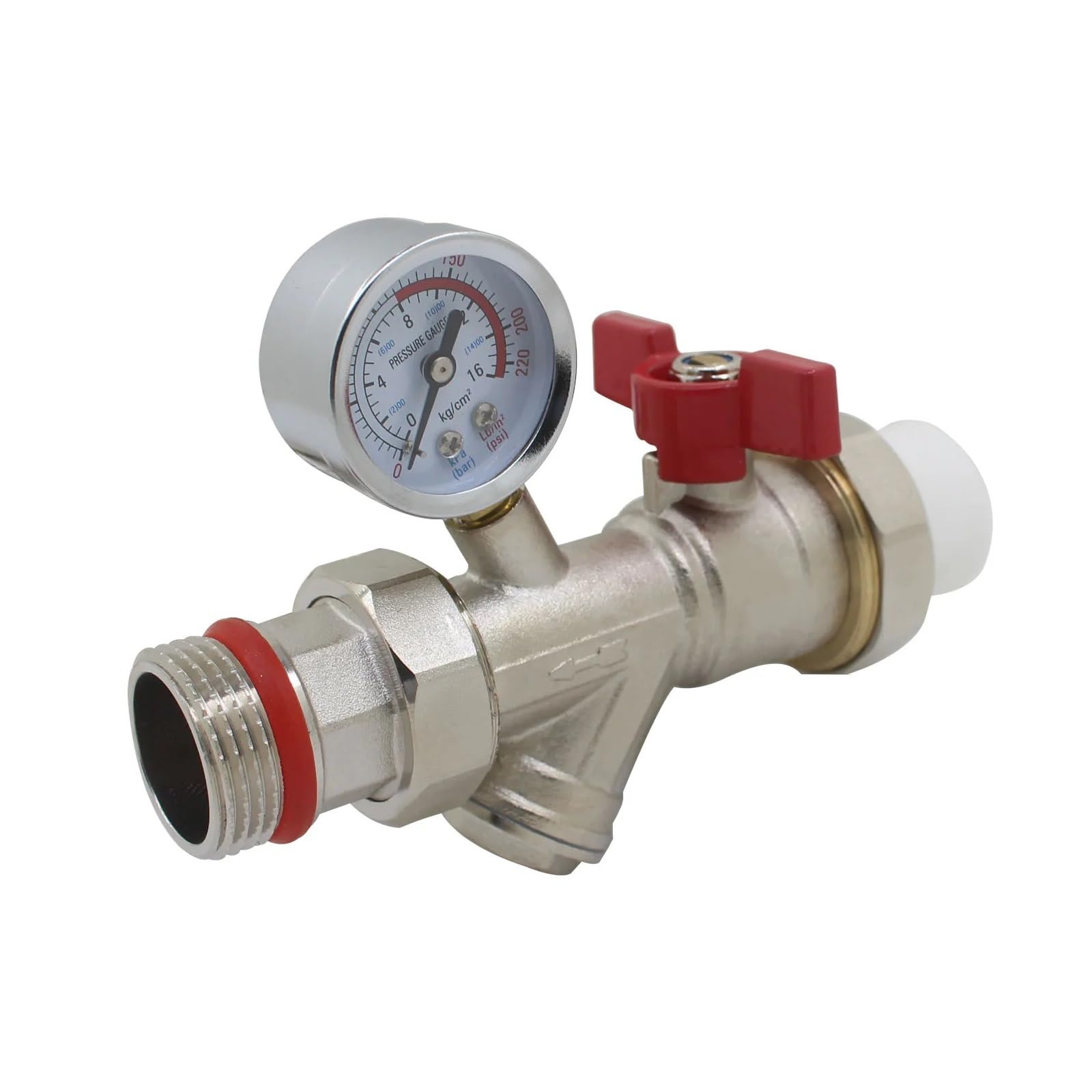 Zawór kulowy mosiężny DN25 z filtrem wody do ogrzewania podłogowego - 1 szt(Backwater valve Pe-rt32x1)