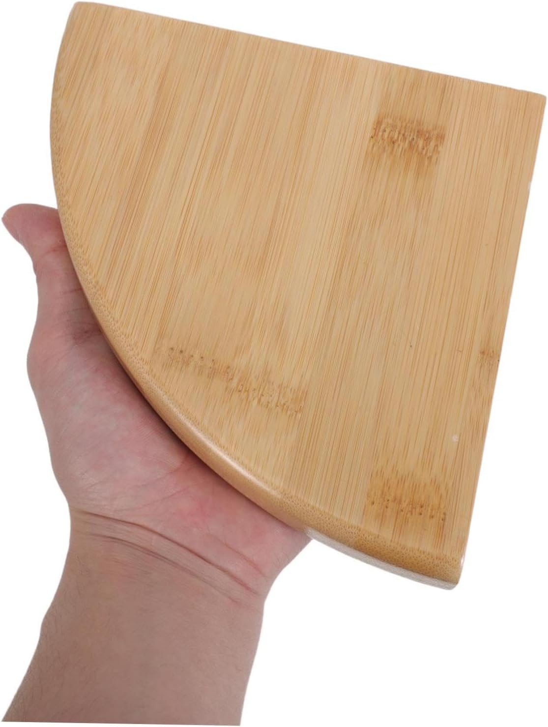 Fan-Shaped Corner Wall Shelf Organizer Rack with Smooth Surface 15x15x4cm Versatile Storage Solution for Busy Households and Kitchen Decor
