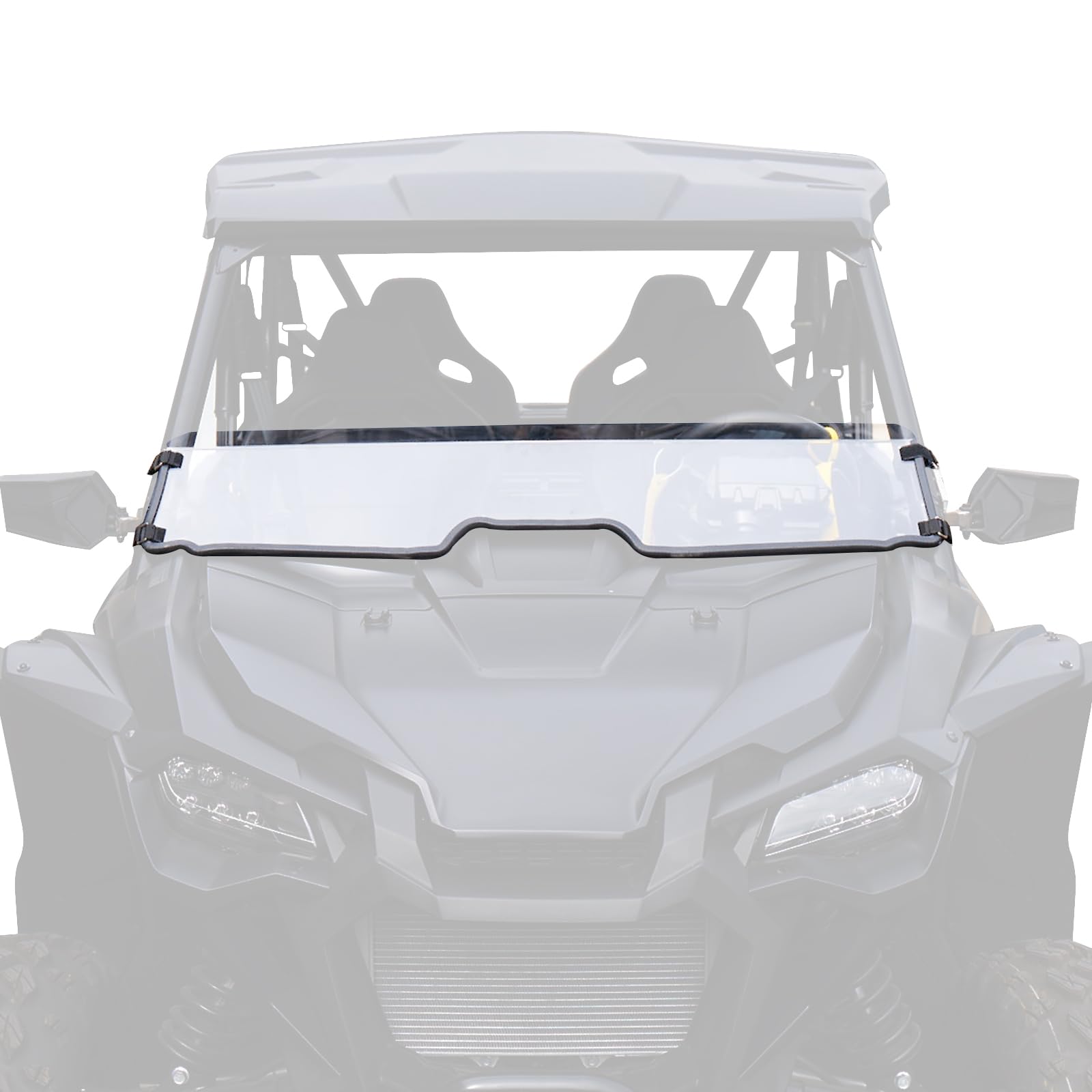 KIWI MASTER Hard Coat Poly Half Windshield for 2019-2024 Honda Talon 1000R 1000X 1000X4 1000R4 Accessories Heavy Duty Polycarbonate Scratch Resistant