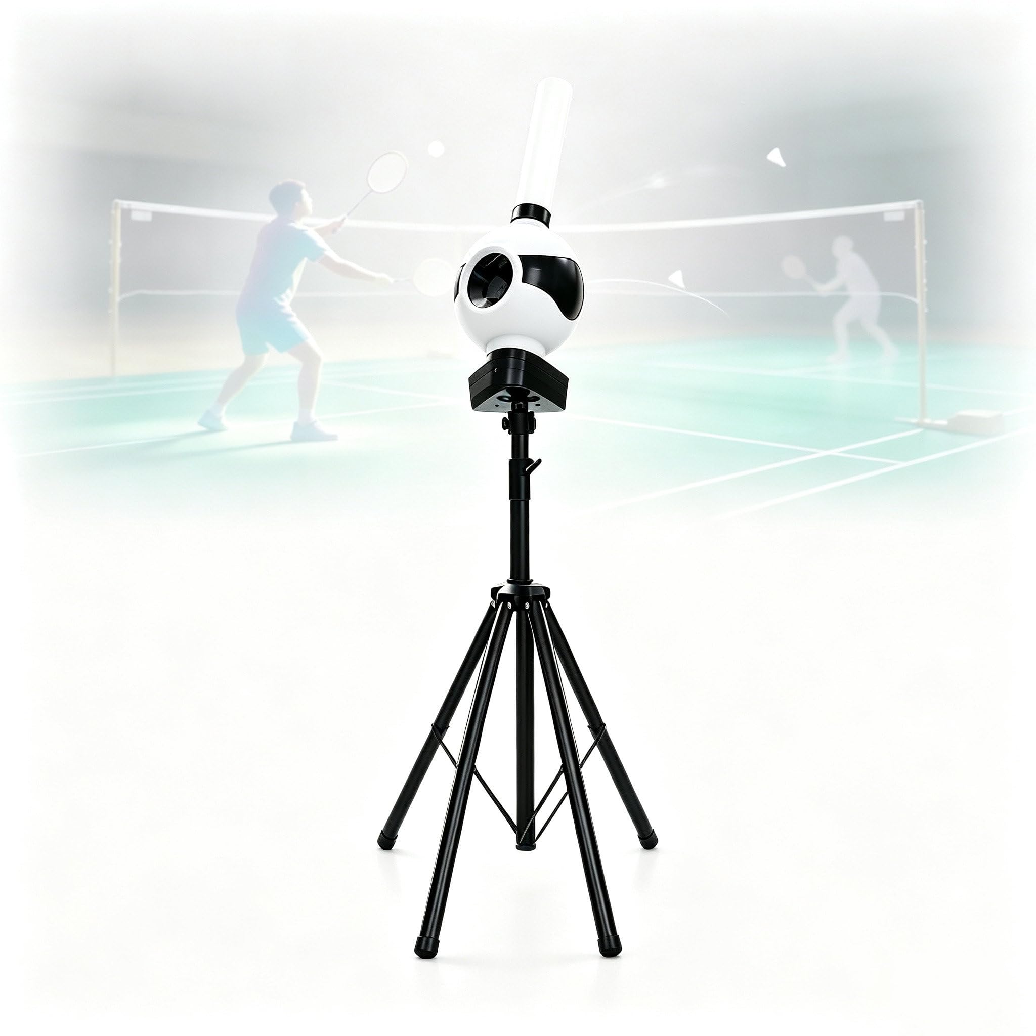 Dispositivo Automatico di Servizio e Lancio per Badminton 2ExtensionTubes[Holdsapprox.40shuttlecocks]