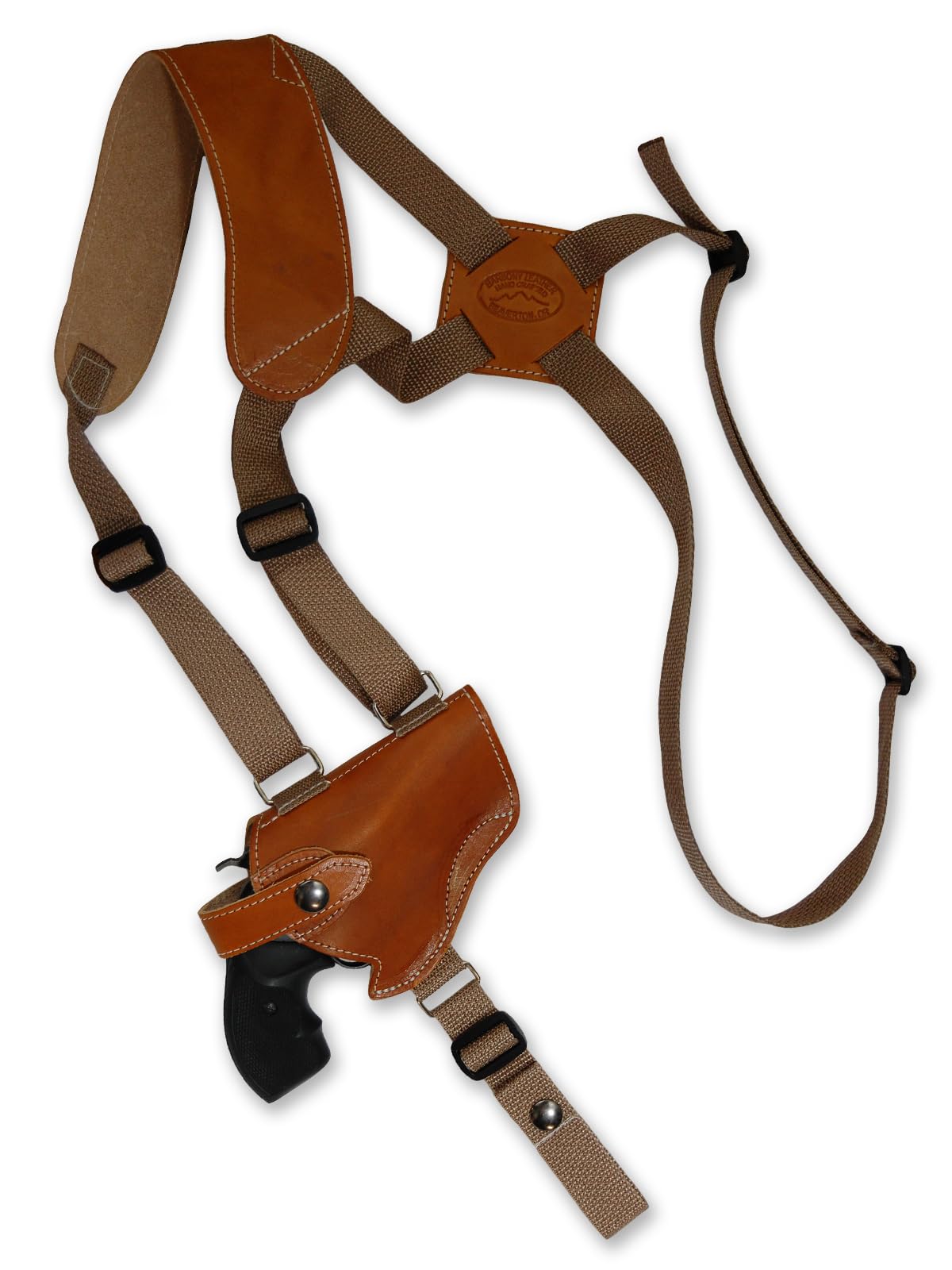 Barsony New Saddle Tan Leather Holster