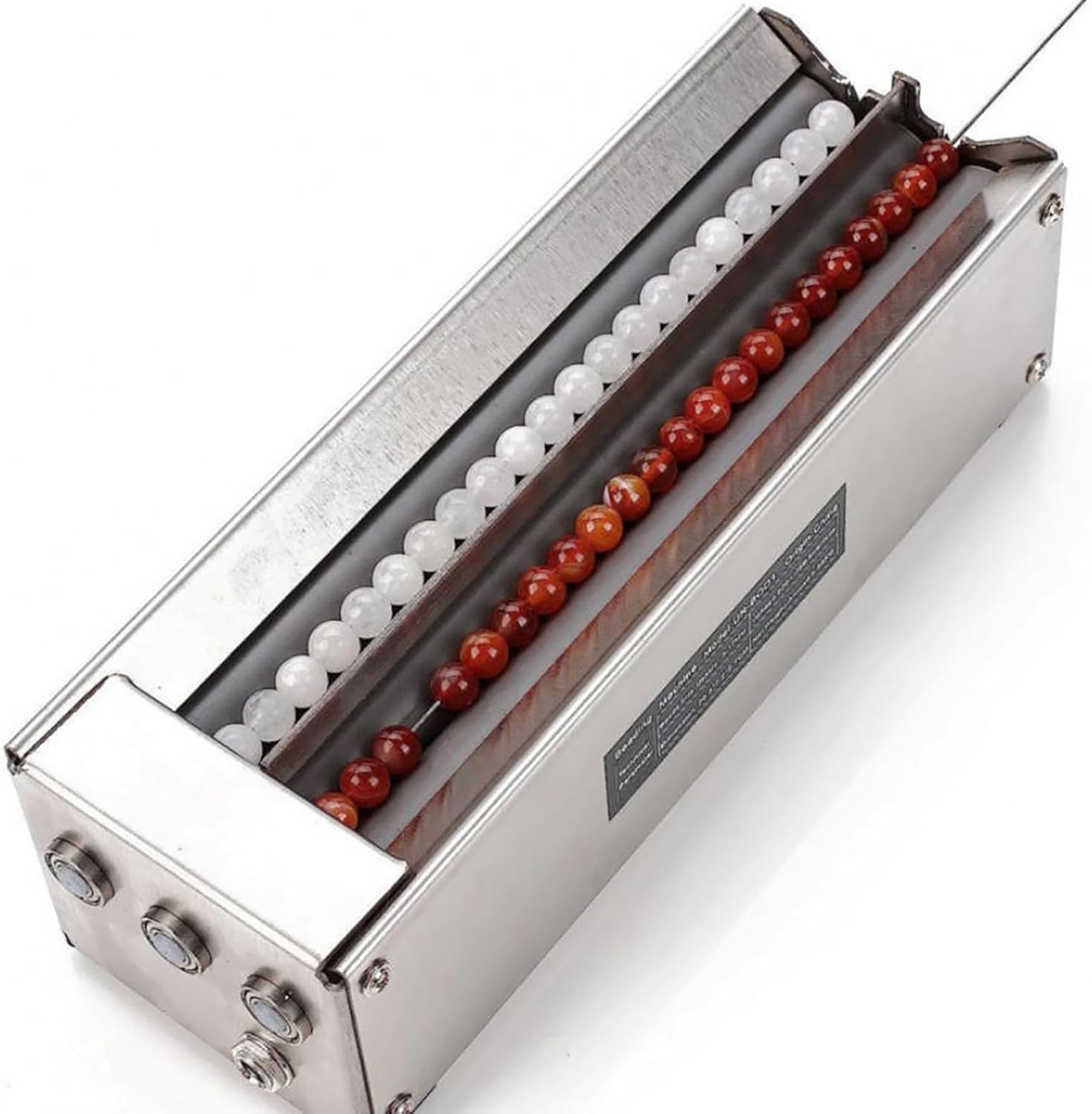 Electric Beading Machine, 2-Channel Beading Machine, 1.5-17 mm Beading Range, Adjustable Automatic Needle Alignment, Used for Jewelry Design, Bracelet and Necklace Making