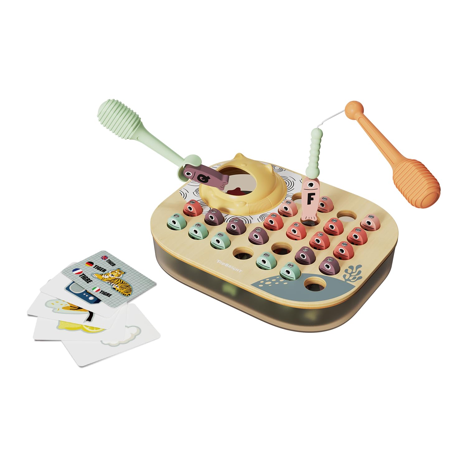 Topbright - 1211242023de0001 - Gioco educativo pesca ABC +24 mesi in legno