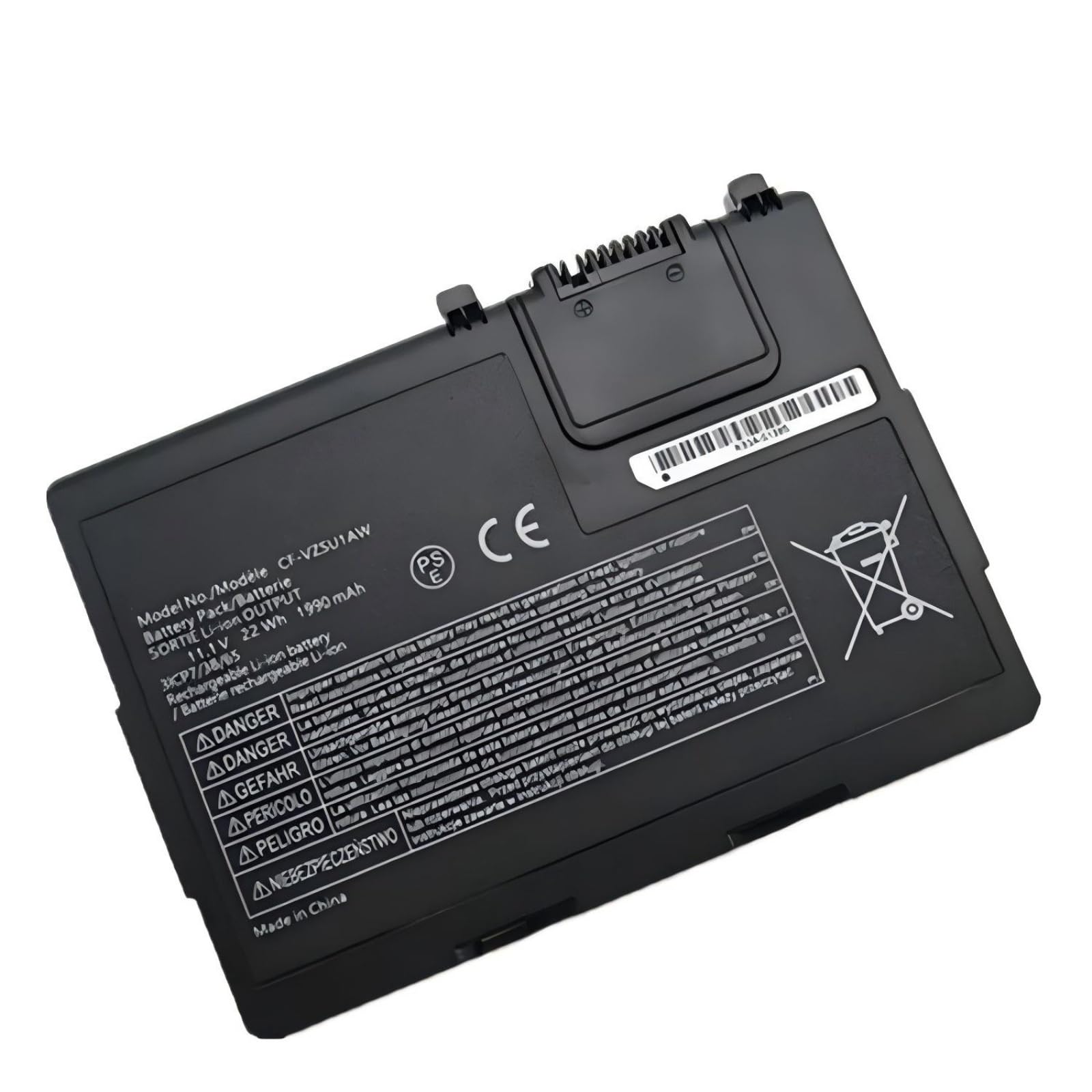 Compatibile con Panasonic, batteria for laptop CF-VZSU1AW/CF-VZSU1BW | For ToughBook CF-33/CF33, 11,1 V 22 Wh (1990 mAh).