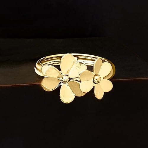 Miniatura 4 de Ross-Simons Italian 14kt Yellow Gold Flower Ring