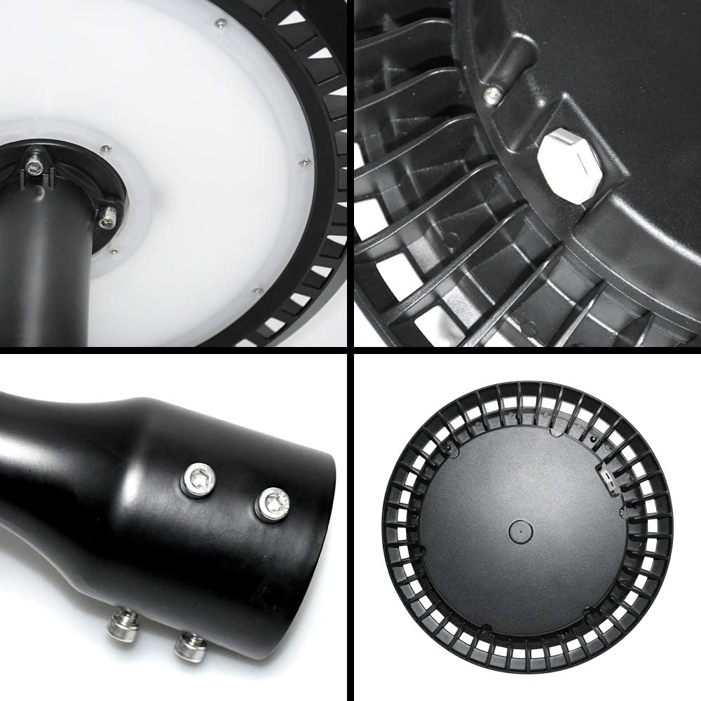🔥 Crazy Deals Tenaxi Post Top Light 60W, 7800lm 5000k (300W HID/HPS Replacement) LED Circular Area Light, Waterproof Outdoor Lamp Post Light UL/DLC Listed Street Garden Yard Commercial Area(Standard 60W)