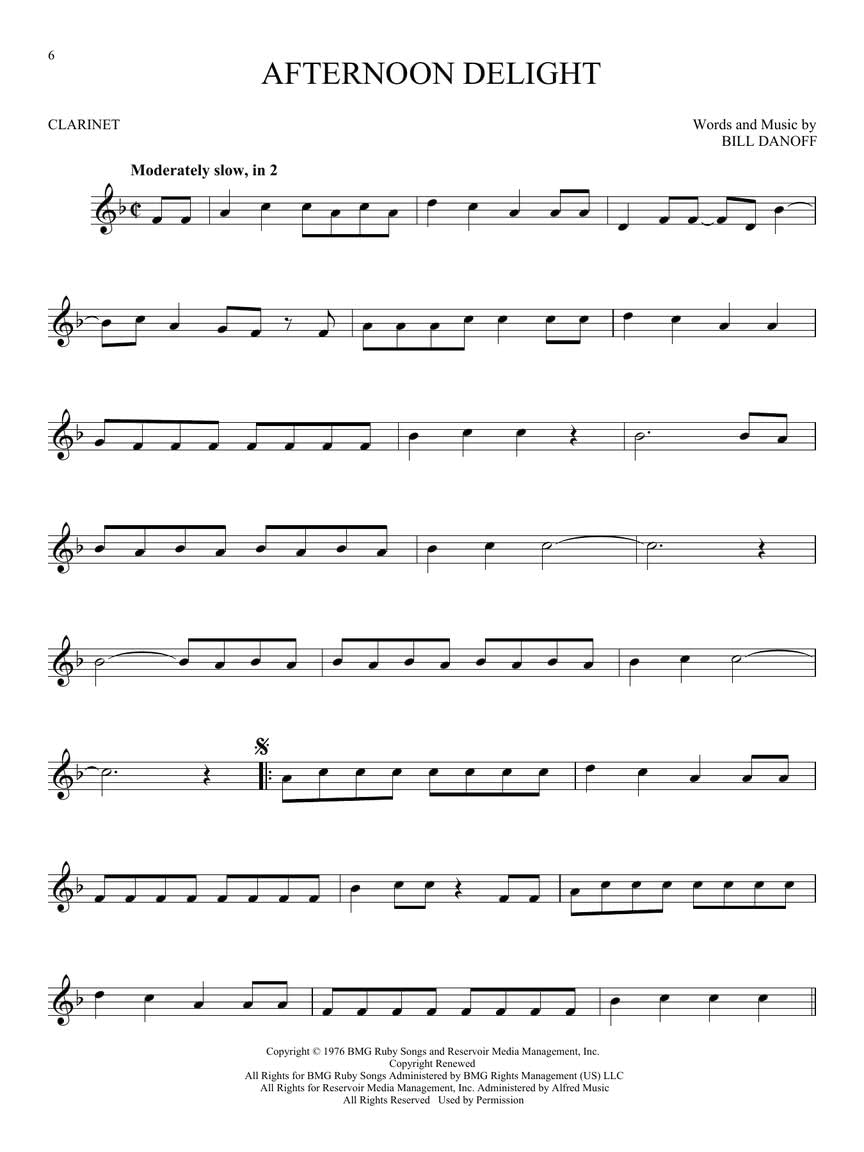 101 Popular Songs Clarinet: For Clarinet