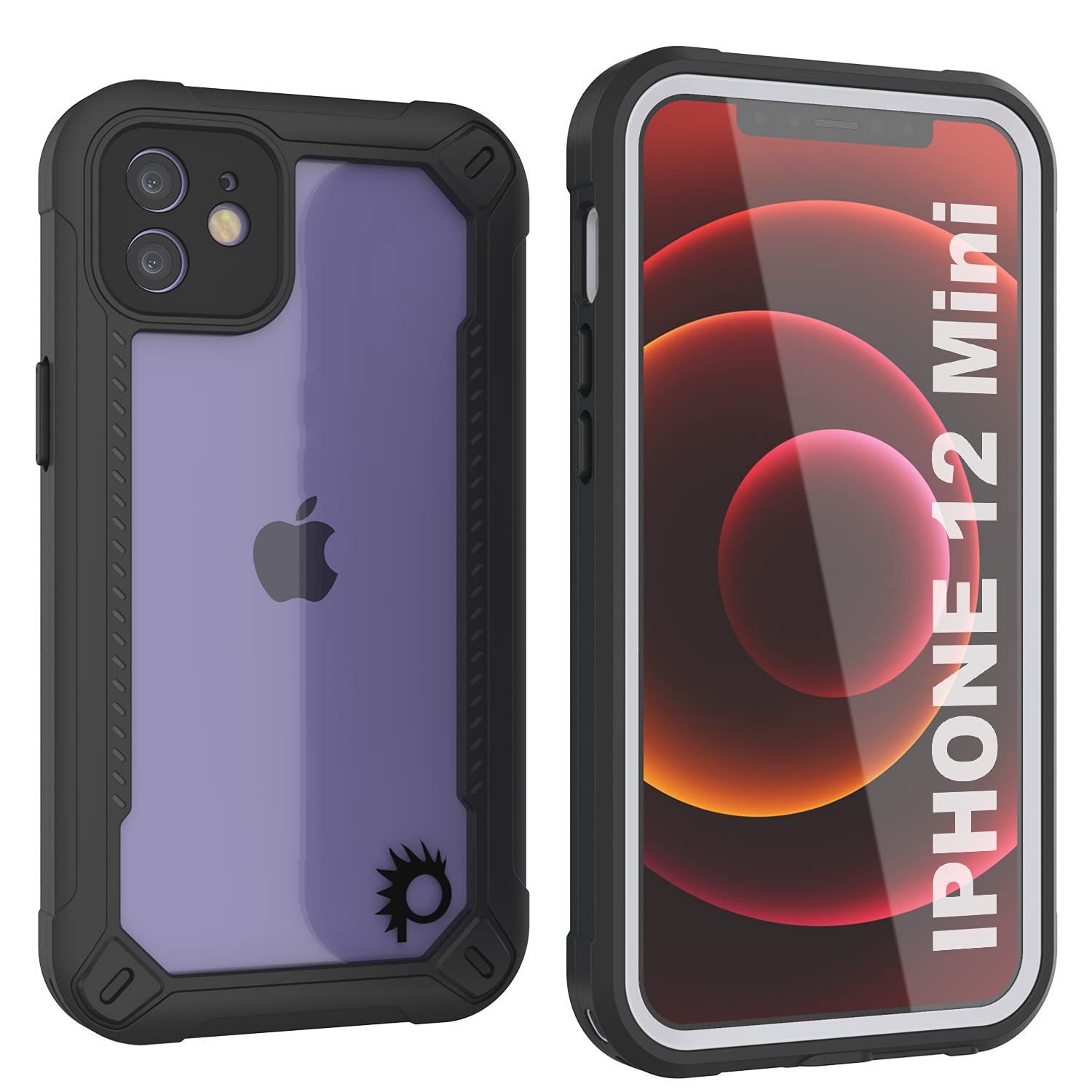 for iPhone 12 Mini Waterproof Case [Maximus Series] [Slim Fit] [IP68 Certified] Clear Armor Cover with Screen Protector | Ultimate Protection for iPhone 12 Mini (5.4") (2020) [White]