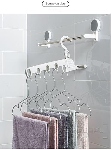 Miniatura 4 de Percha plegable Percha portátil de viaje Hotel Percha plegable Artefacto de viaje de negocios Percha de ropa de viaje multifuncional (2)