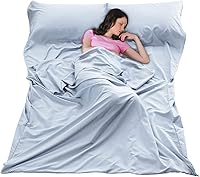 Vista 12 de Sleeping Bag Liner Ultralight Travel Sheet Dirt-Proof Camping Sheets Compact Hotel Sleeping-Sack for Outdoor Backpacking Hiking