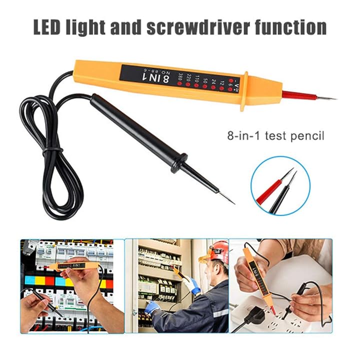 Buy Electric Circuit Testers SUNWAN 8 In 1 Voltage Tester Multi