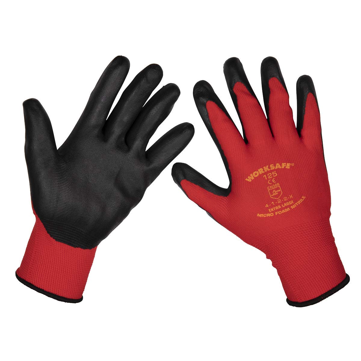 Gants en mousse nitrile Sealey TSP125XL/6 protection manutention mécanique légère