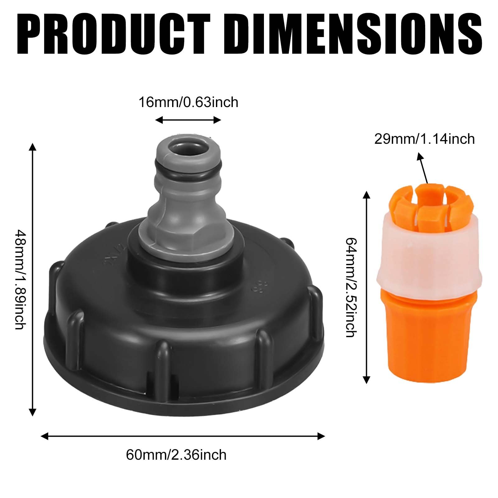 Tappo Adattatore Contenore IBC Per Serbatoio S60x6 Connettore - Foto 9