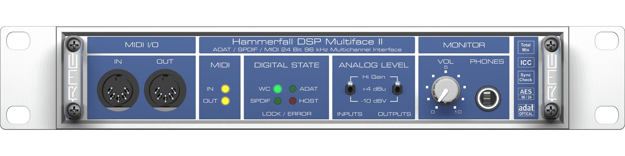 RME multiface Ⅱ HDSPカード rev 1.9 RME Multiface II and HDSP PCI 